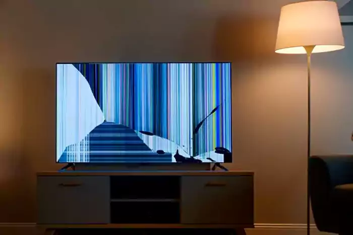 تلویزیون ضربه خورده